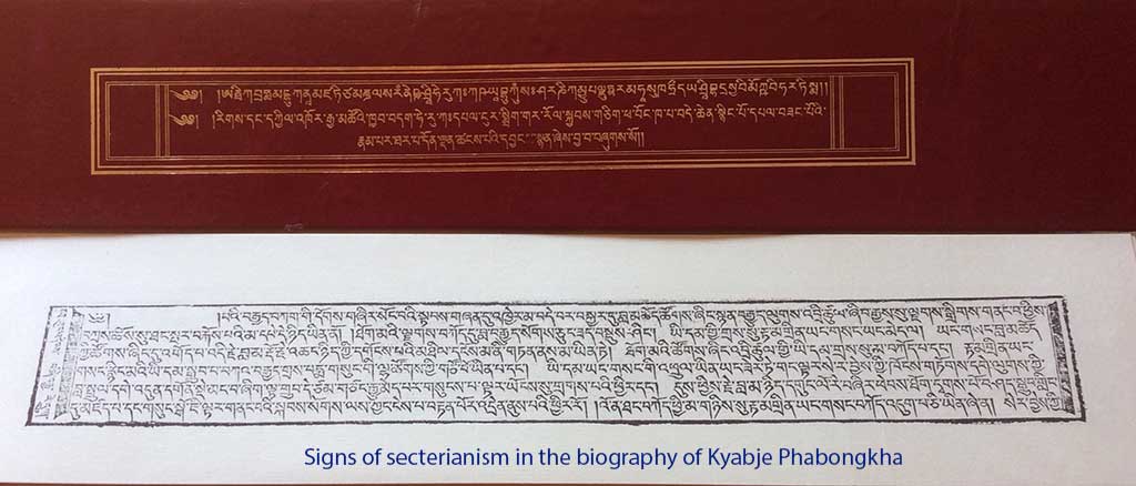 Signs of secterianism in the biography of Kyabje Phabongkha