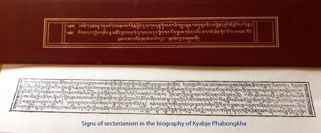 Signs of sectarianism in the biography of Kyabje Phabongkha